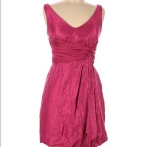 MAX AND CLEO MINI V-NECK SLEEVELESS RUCHED DRESS 2